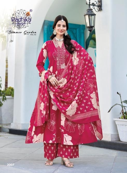 Radhika lifestyle summer garden vol-2 wholesale kurti catalog